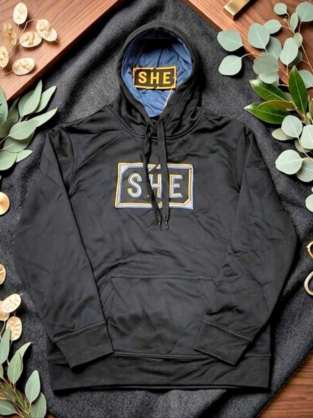 SHE Outdoor Hunt Hoodie Very Dark Grey Pullover Hoodie New With Tags XS
